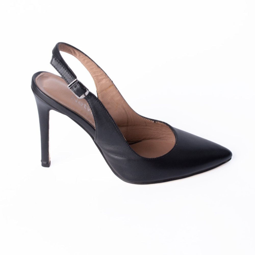 NETWORK BLACK HEELS SHOES | WOMENS SIZE 36